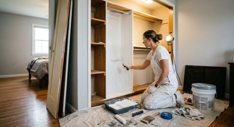Interior Garage Painting in Wilmington, NC