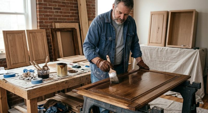 Kitchen Cabinet Staining in Cincinnati, OH