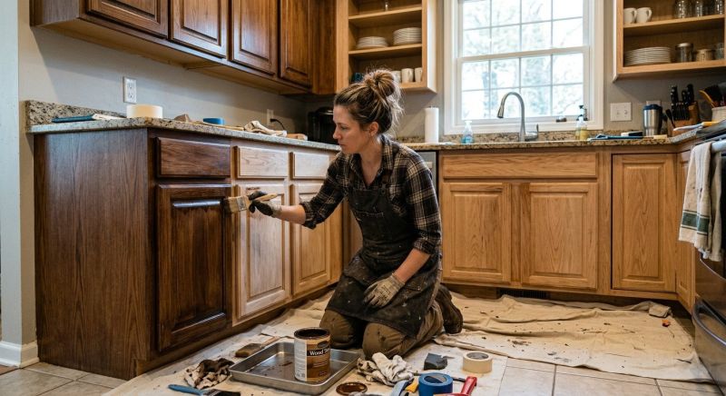 Wood Cabinet Staining in Indianapolis, IN